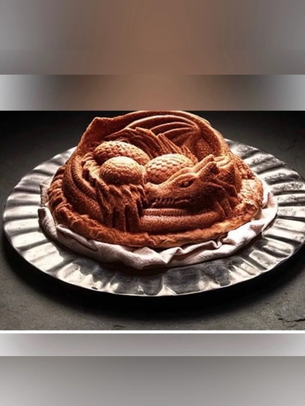 Thinkgeek game of thrones Sleeping Dragon w/Eggs Cake Mold Or Gelatin Mold